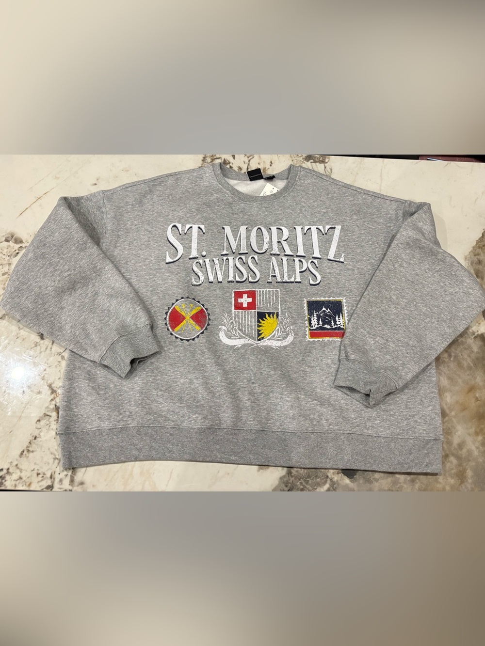 MAD Engine Light Grey Logo Crewneck Sweatshirt